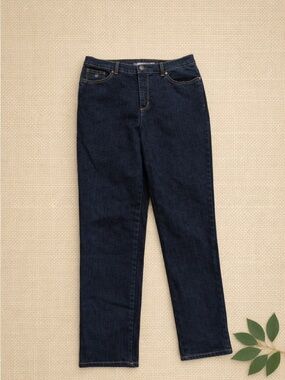 Gloria Vanderbilt Amanda Straight‑Leg Jeans – Classic Denim | Size 12